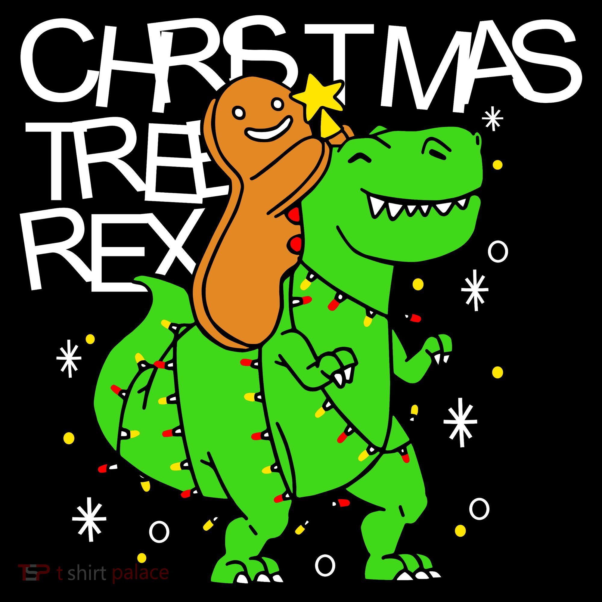 Christmas Tree Rex TRex Gingerbread Man Funny Women's Hoodie