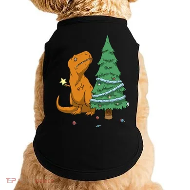 Cute T Rex Christmas Tree Doggie Tank