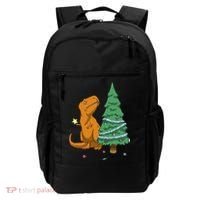 Cute T Rex Christmas Tree Backpack thumb 0