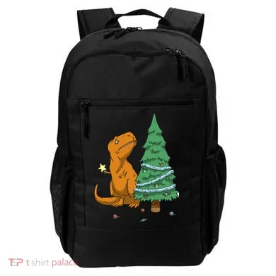 Cute T Rex Christmas Tree Backpack