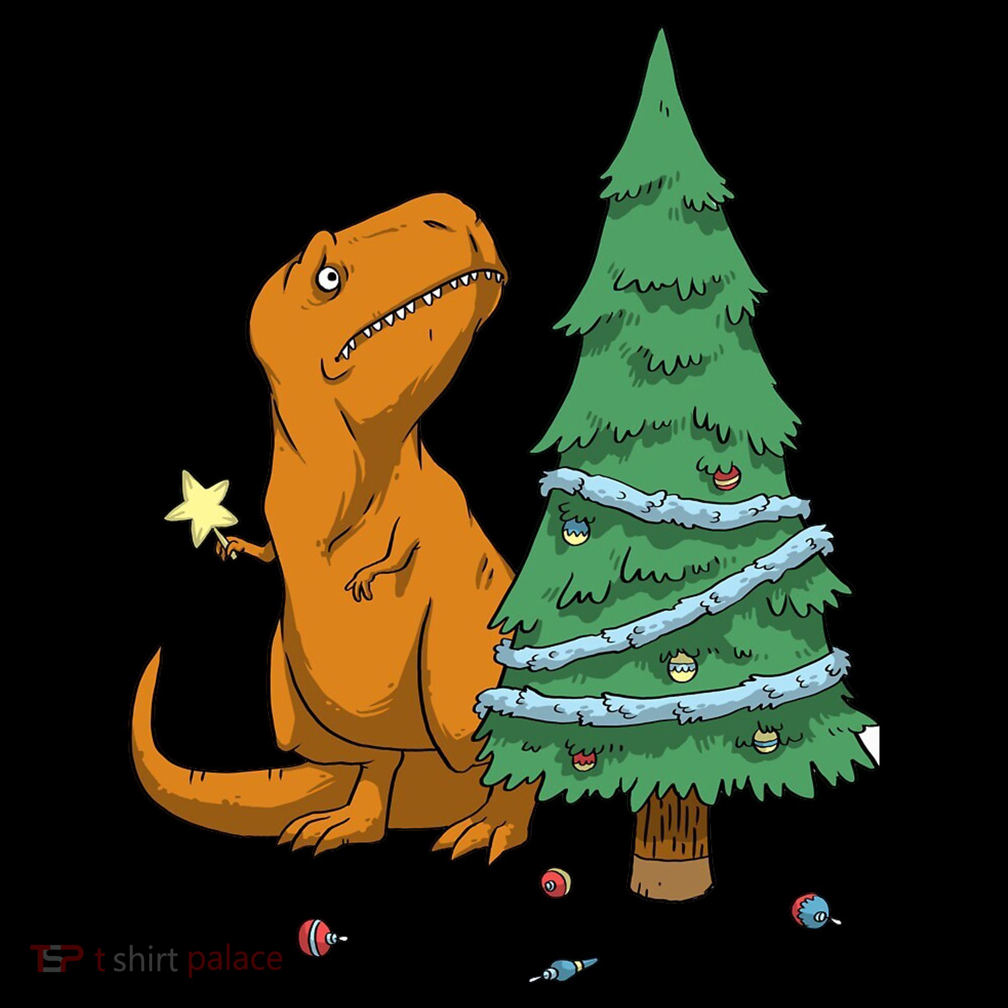 Cute T Rex Christmas Tree Backpack