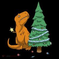 Cute T Rex Christmas Tree Bucket Hat thumb 4