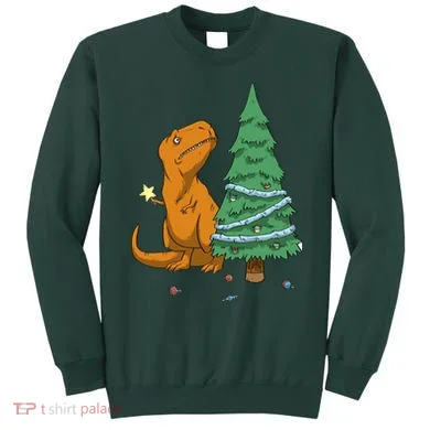 Cute T Rex Christmas Tree Sweatshirt