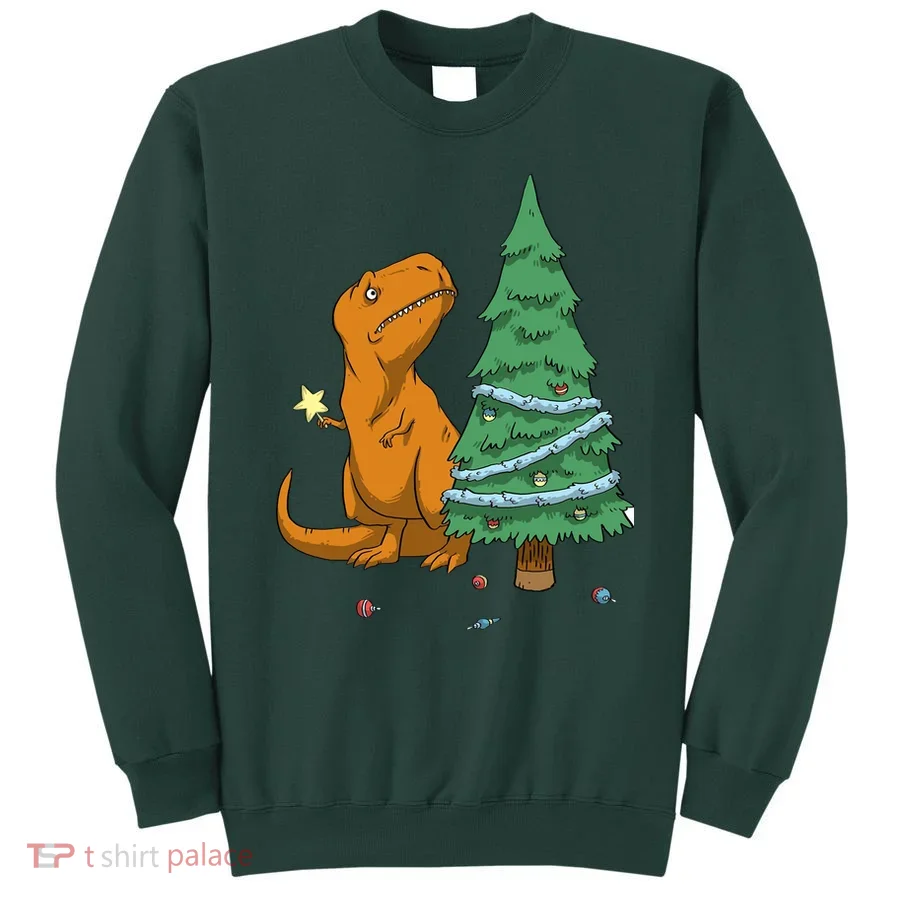 Cute T Rex Christmas Tree Sweatshirt