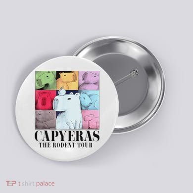 Capybara The Rodents Capy Meme Summer Button