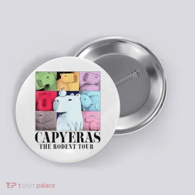 Capybara The Rodents Capy Meme Summer Button