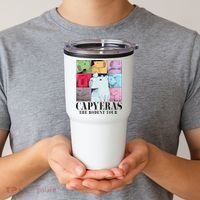 Capybara The Rodents Capy Meme Summer Tumbler thumb 2