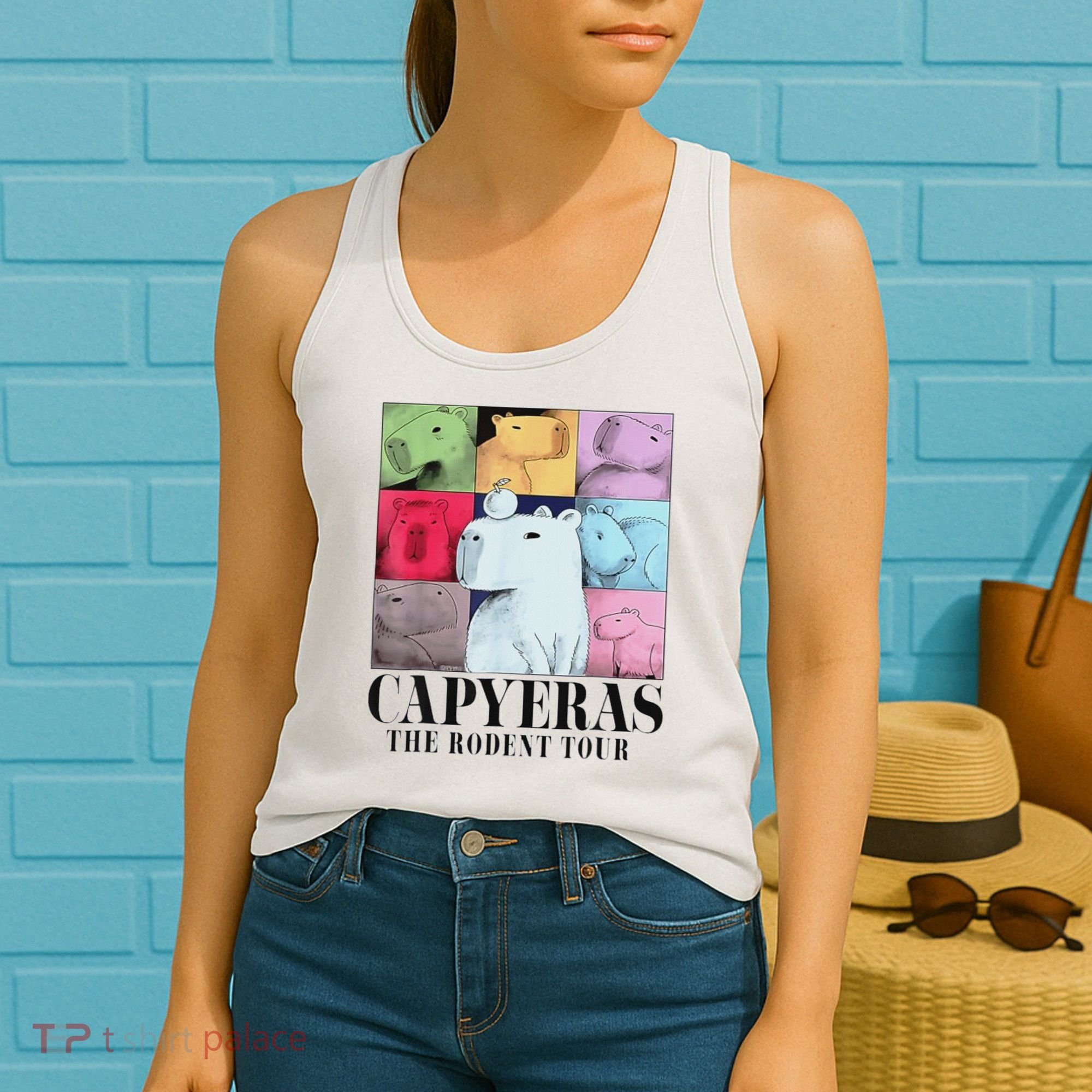 Capybara The Rodents Capy Meme Summer Women's Tank Top