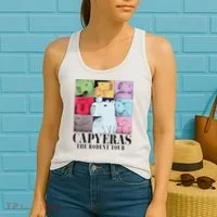 Capybara The Rodents Capy Meme Summer Women's Tank Top thumb 2