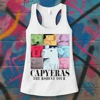 Capybara The Rodents Capy Meme Summer Women's Tank Top thumb 3