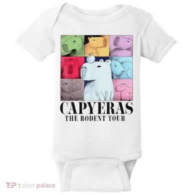 Capybara The Rodents Capy Meme Summer Baby Bodysuit