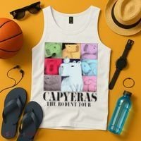 Capybara The Rodents Capy Meme Summer Tank Top thumb 4
