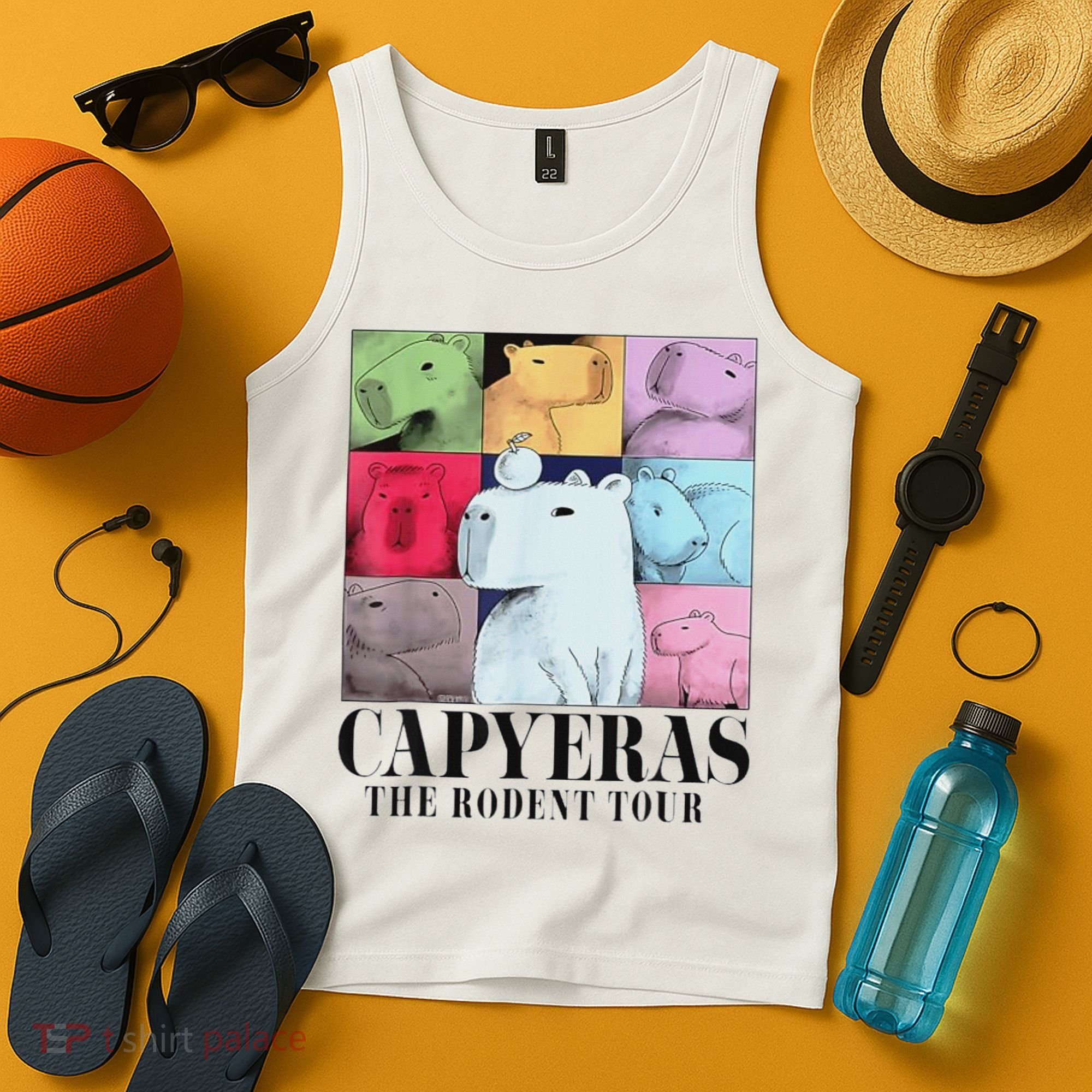 Capybara The Rodents Capy Meme Summer Tank Top