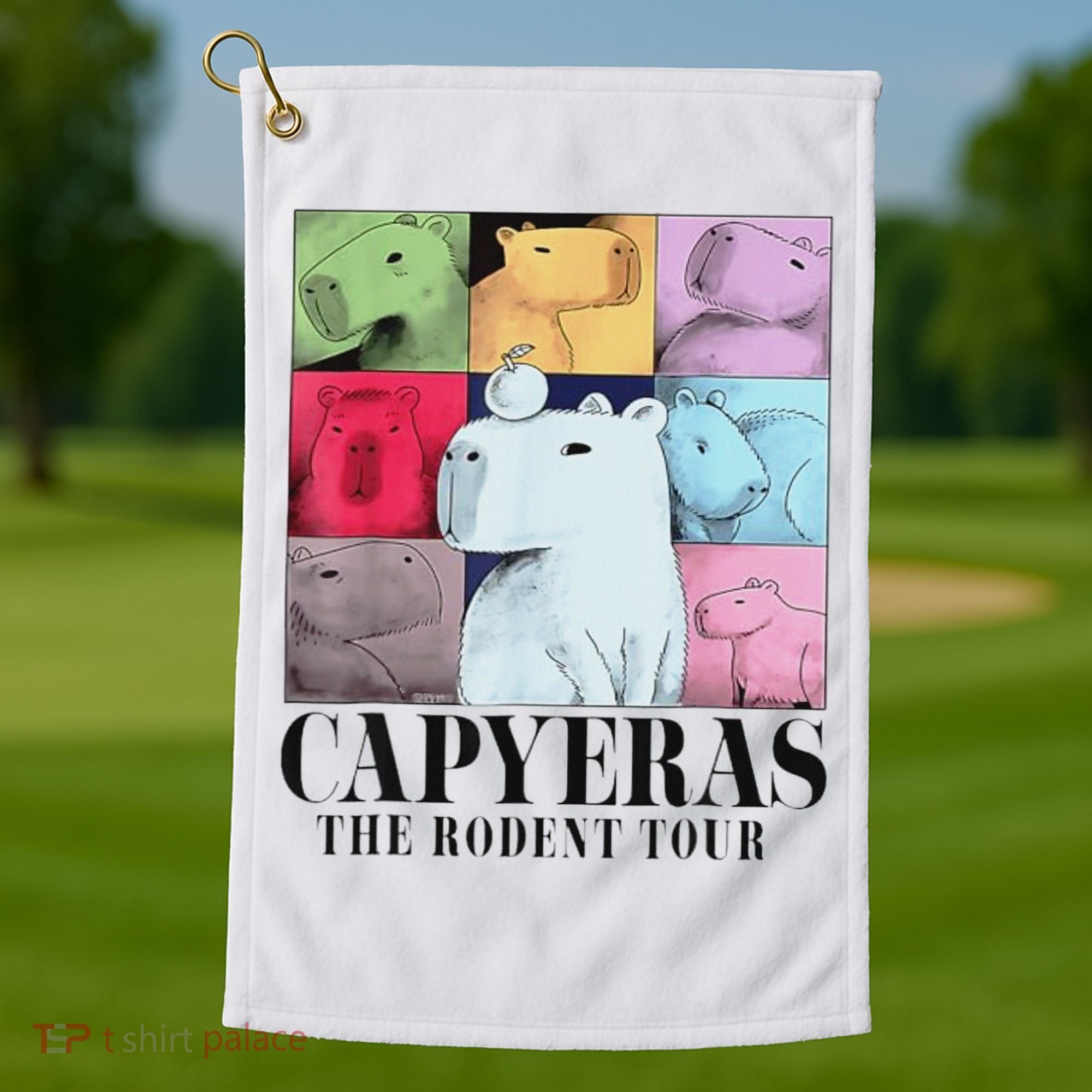 Capybara The Rodents Capy Meme Summer Golf Towel