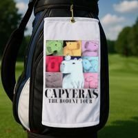 Capybara The Rodents Capy Meme Summer Golf Towel thumb 2