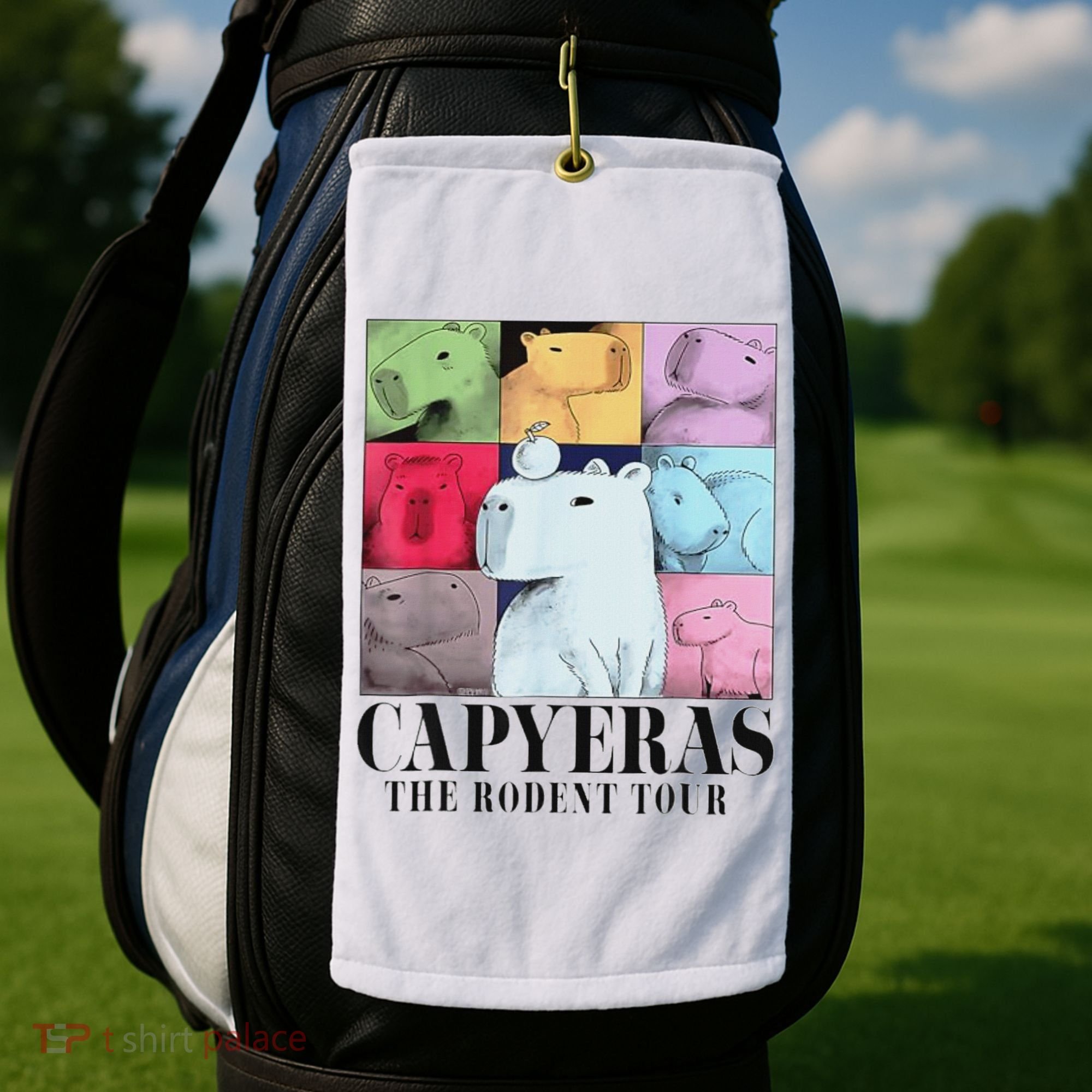 Capybara The Rodents Capy Meme Summer Golf Towel