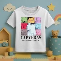 Capybara The Rodents Capy Meme Summer Toddler T-Shirt thumb 3
