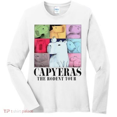 Capybara The Rodents Capy Meme Summer Women's Long Sleeve Shirt