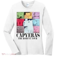 Capybara The Rodents Capy Meme Summer Women's Long Sleeve Shirt thumb 0