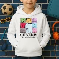 Capybara The Rodents Capy Meme Summer Kids Hoodie thumb 2