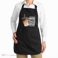 Coffee Teach Repeat Cute Teacher Gift Apron thumb 2