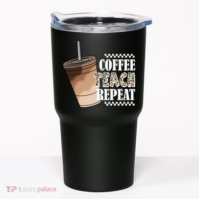 Coffee Teach Repeat Cute Teacher Gift Tumbler