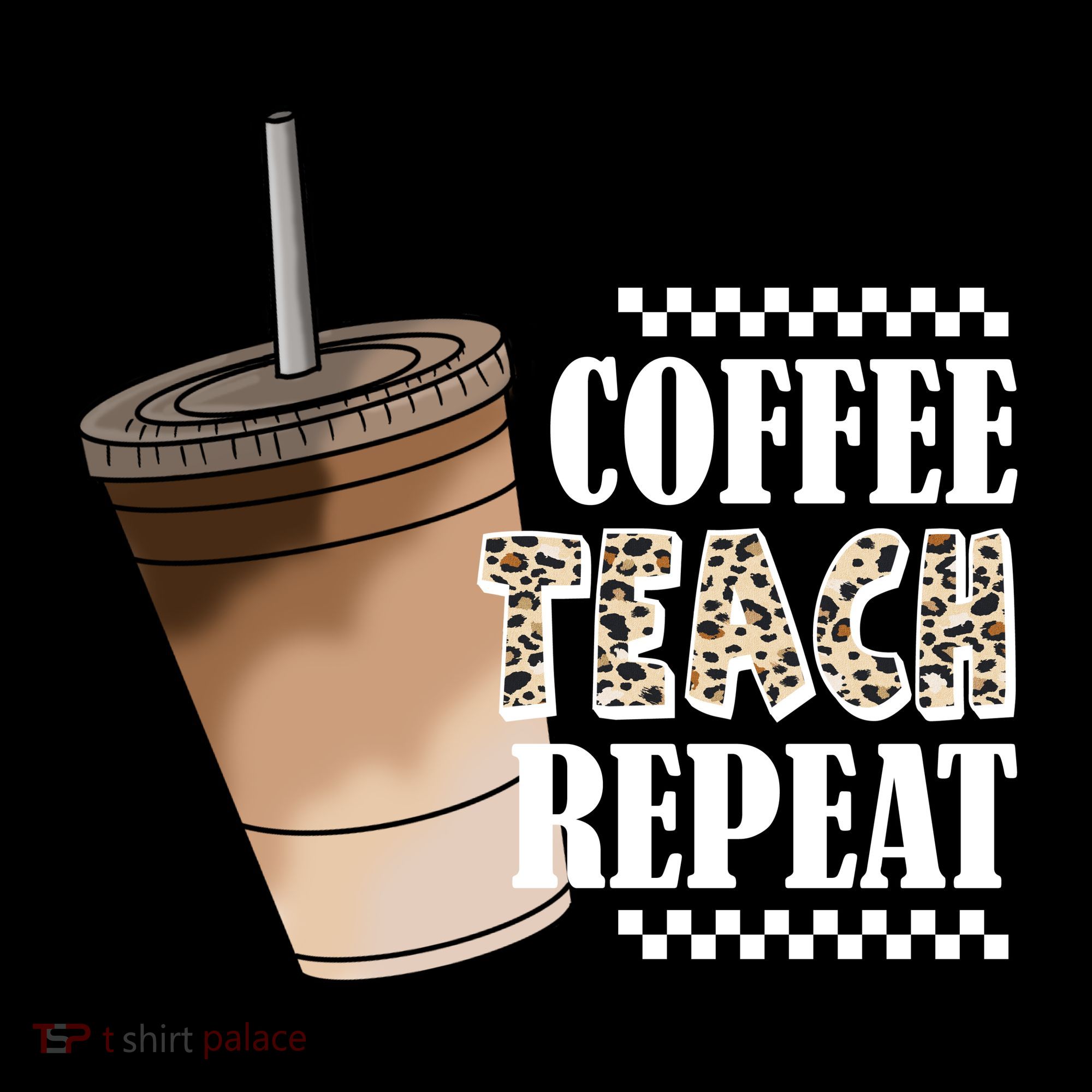 Coffee Teach Repeat Cute Teacher Gift Tall Sweatshirt
