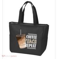 Coffee Teach Repeat Cute Teacher Gift Tote Bag thumb 3