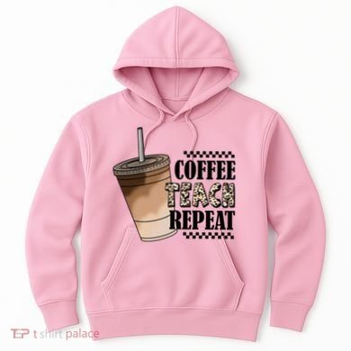 Coffee Teach Repeat Cute Teacher Gift Hoodie