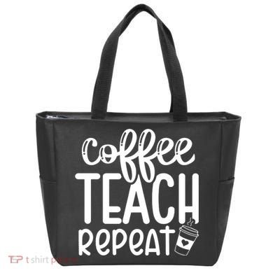 Coffee Teach Repeat Tote Bag