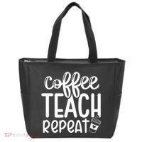 Coffee Teach Repeat Tote Bag thumb 0