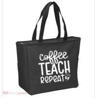 Coffee Teach Repeat Tote Bag thumb 2