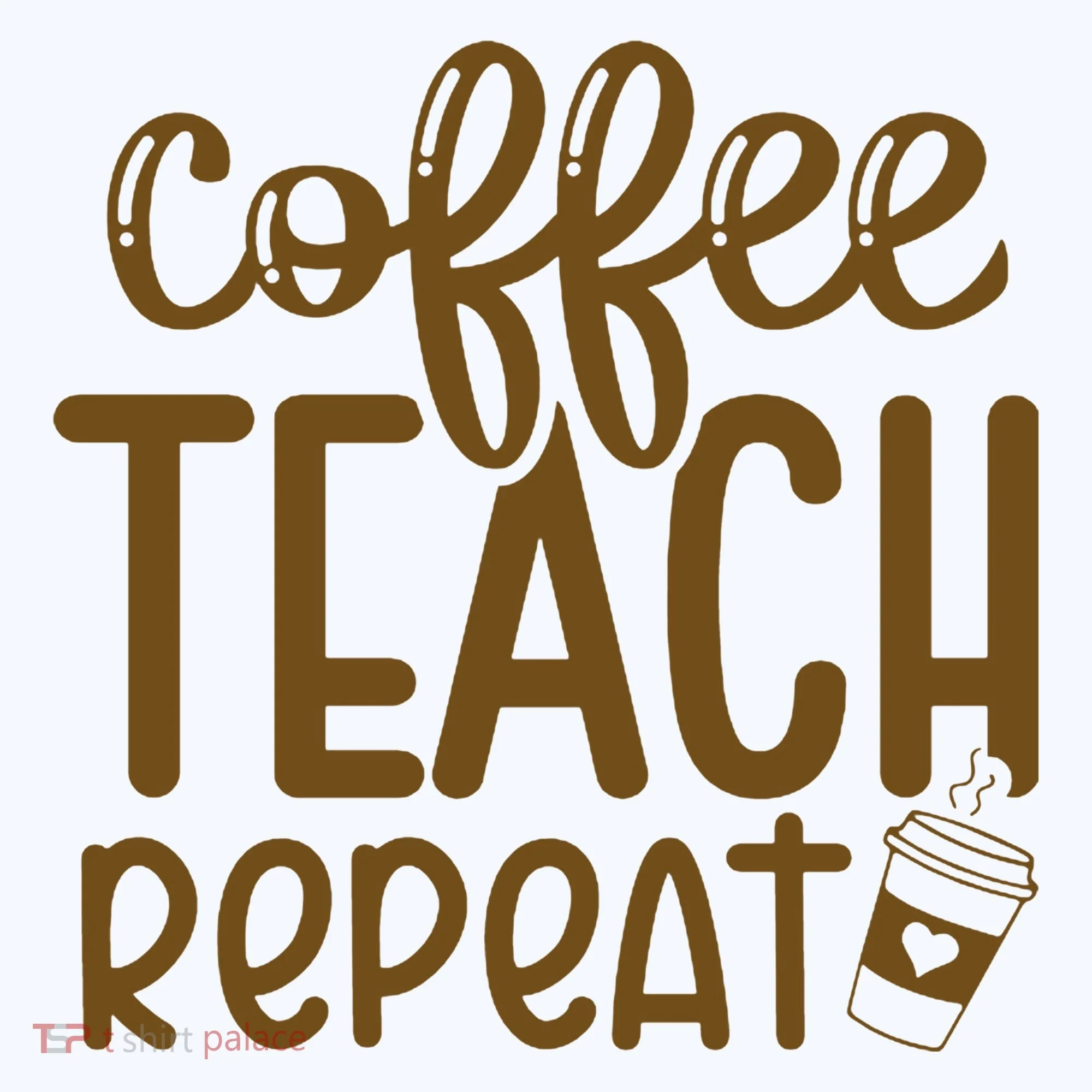 Coffee Teach Repeat Doggie Tank