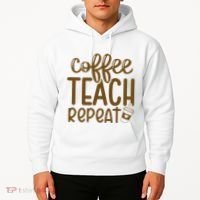 Coffee Teach Repeat Hoodie thumb 2