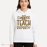 Coffee Teach Repeat Hoodie thumb 5