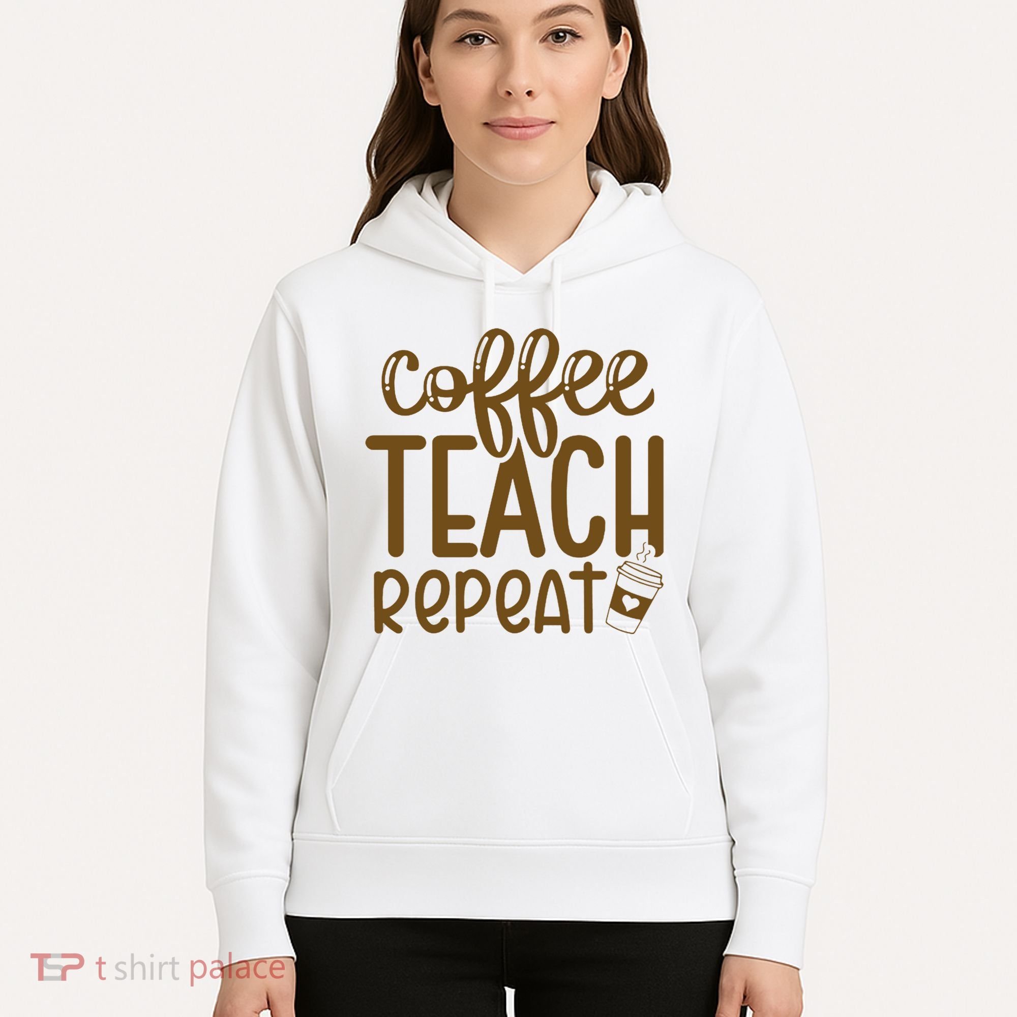 Coffee Teach Repeat Hoodie