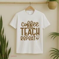 Coffee Teach Repeat T-Shirt thumb 2