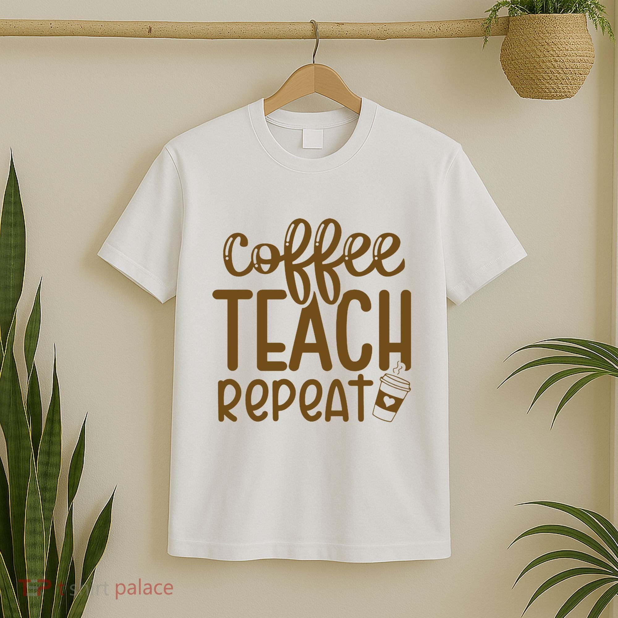 Coffee Teach Repeat T-Shirt