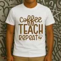 Coffee Teach Repeat T-Shirt thumb 3