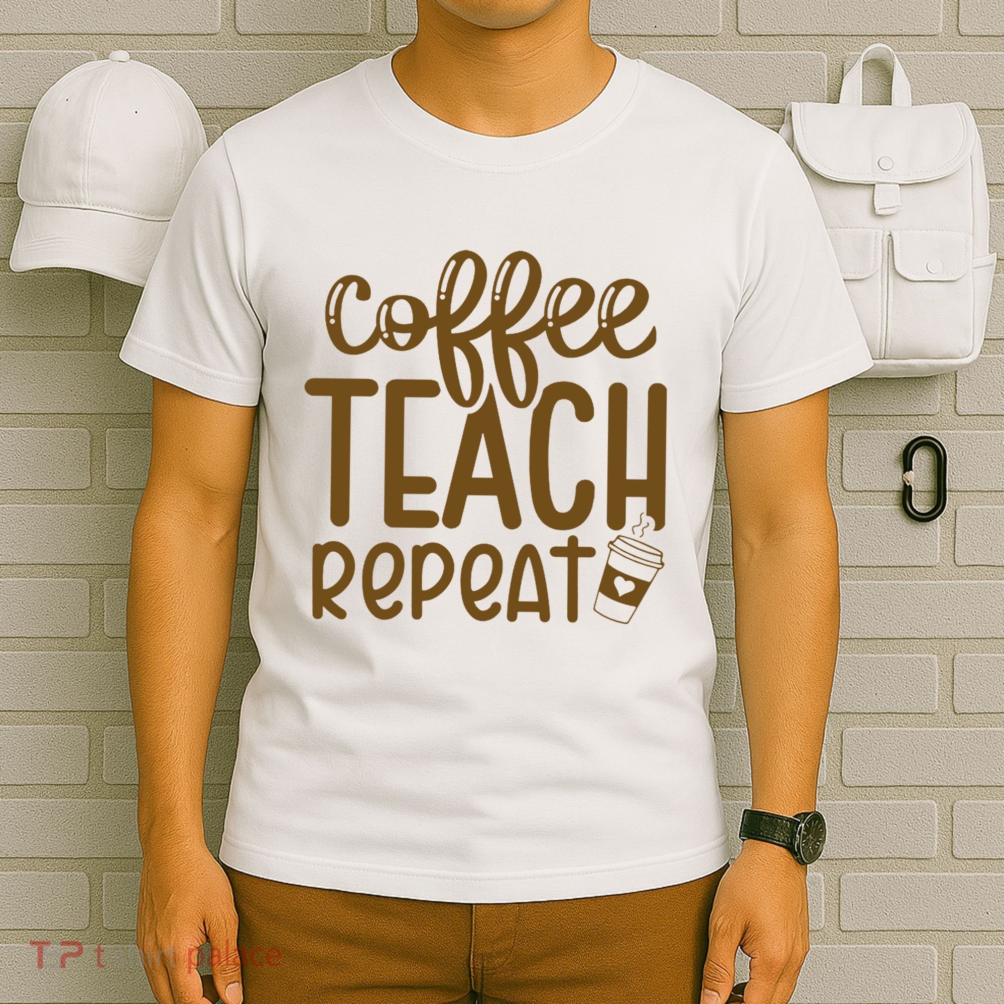Coffee Teach Repeat T-Shirt