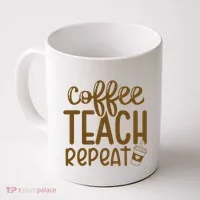Coffee Teach Repeat Coffee Mug thumb 0