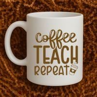 Coffee Teach Repeat Coffee Mug thumb 2