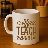 Coffee Teach Repeat Coffee Mug thumb 4