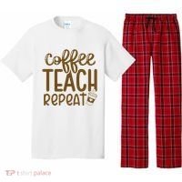 Coffee Teach Repeat Pajama Set thumb 0
