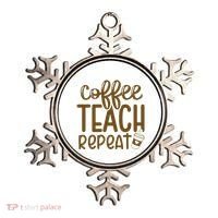 Coffee Teach Repeat Ornament thumb 0