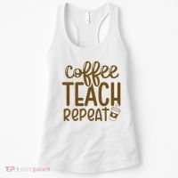 Coffee Teach Repeat Women's Tank Top thumb 0