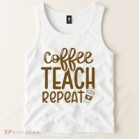 Coffee Teach Repeat Tank Top thumb 2