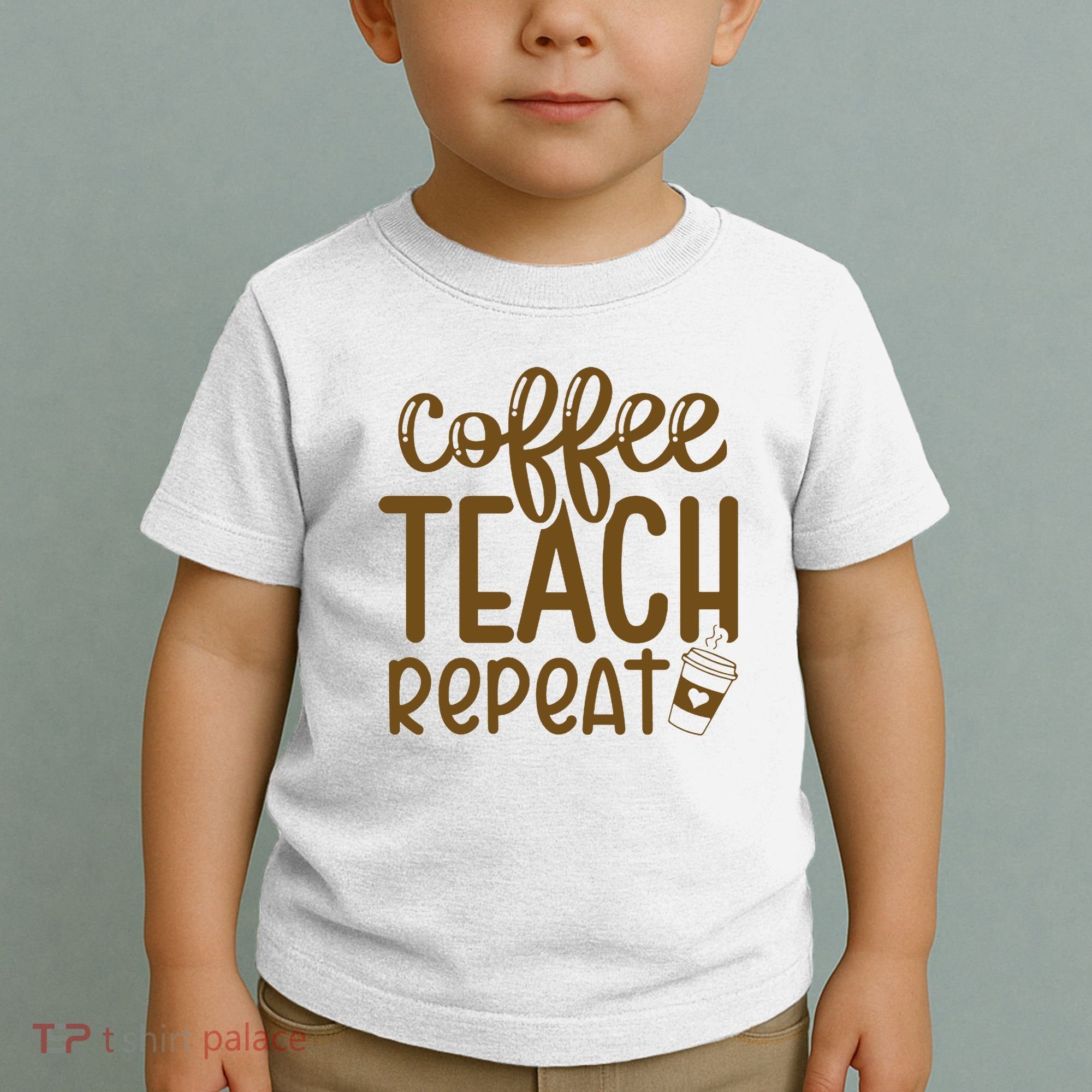 Coffee Teach Repeat Toddler T-Shirt