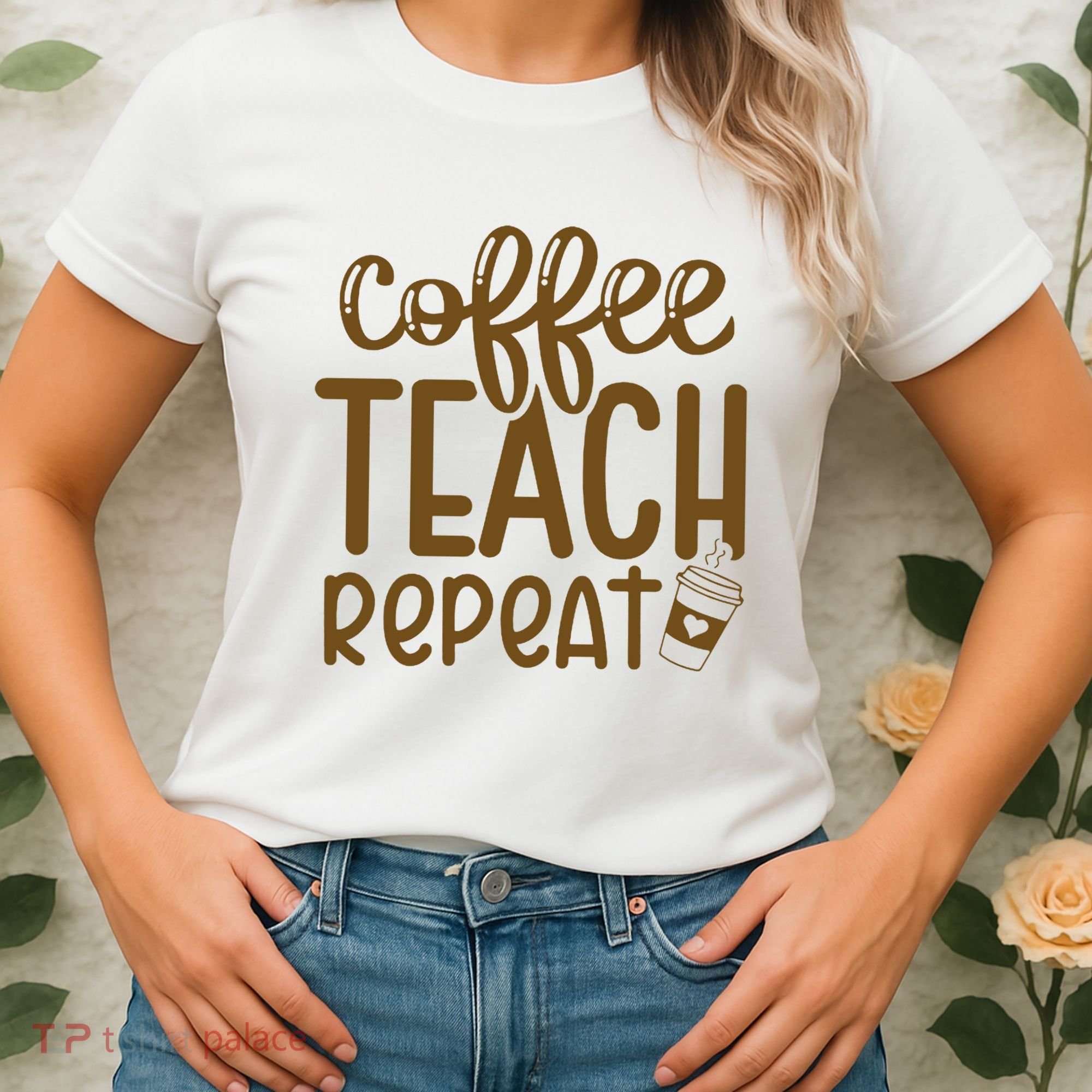 Coffee Teach Repeat Women's T-Shirt
