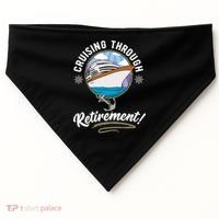 Cruising Through Retirement Cruise USA-Made Doggie Bandana thumb 0